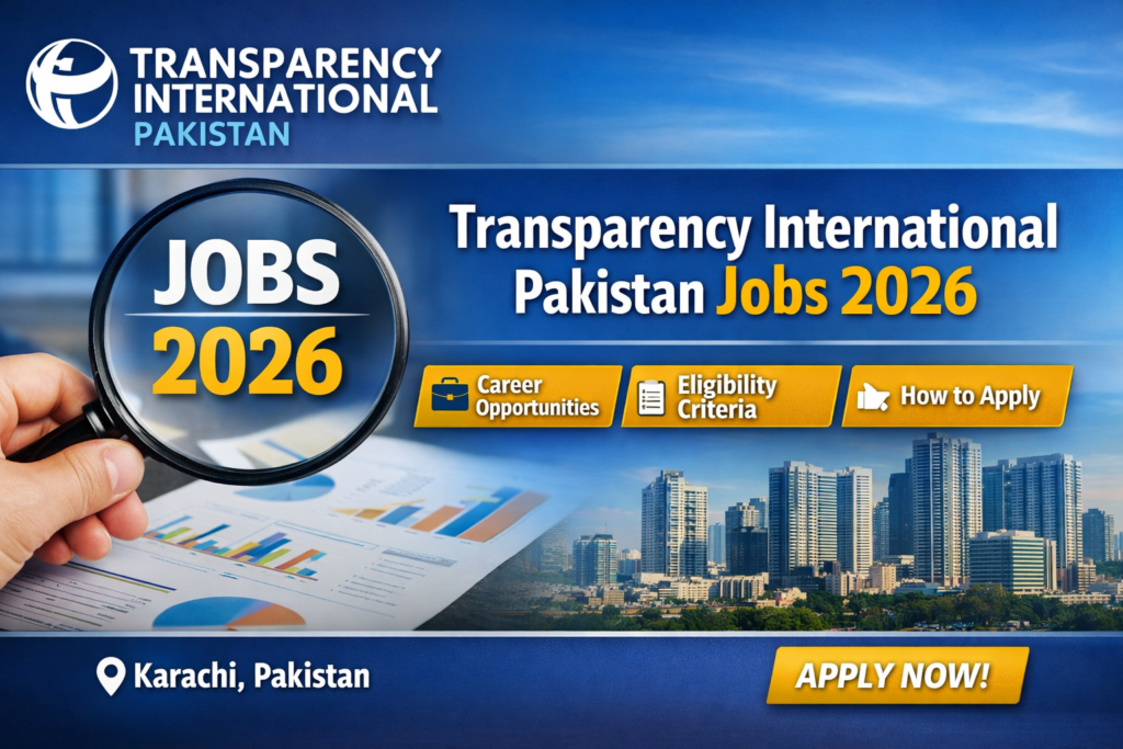 Transparency International Pakistan Jobs 2026