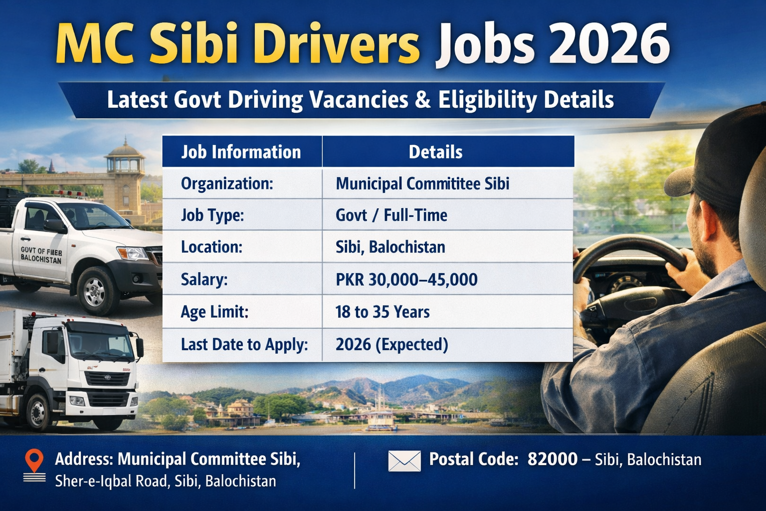 MC Sibi Drivers Jobs in 2026