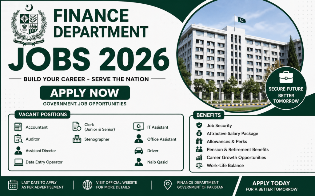Finance Department Jobs 2026